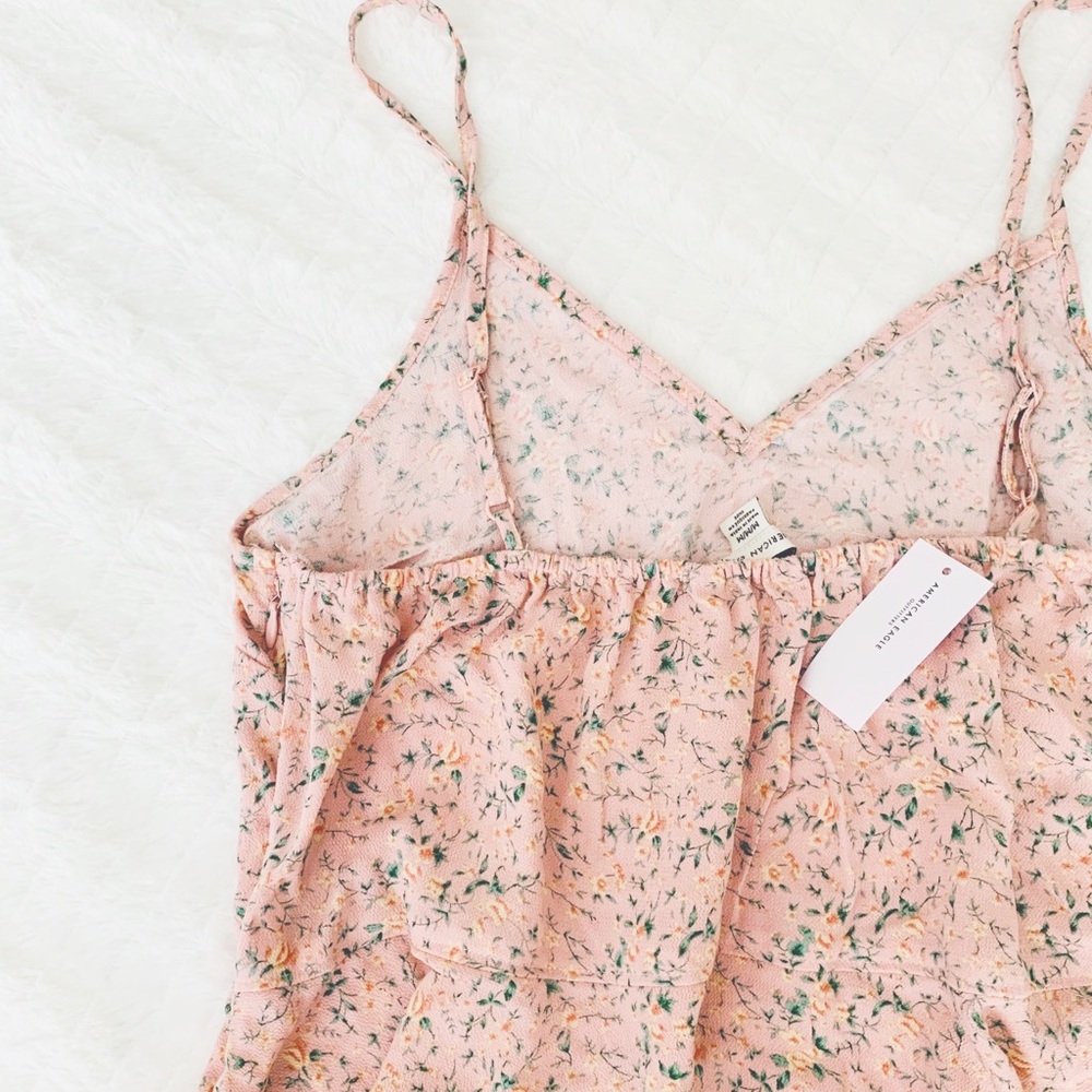 AE // NWT blush floral peplum cami - Picture 10 of 10